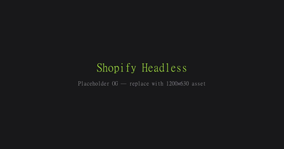 Experiencia Shopify headless con storefront Astro